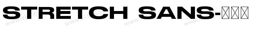 STRETCH SANS字体转换